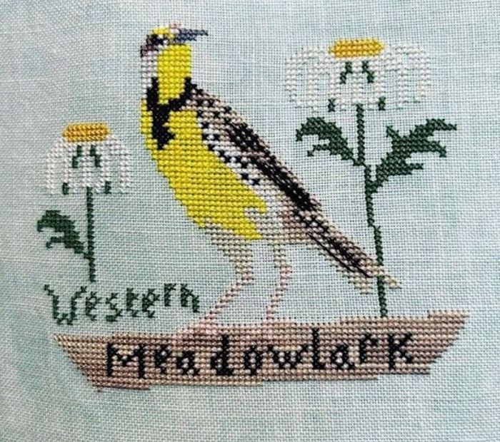 MaryEllen B Western Meadowlark Lindy Stitches 1