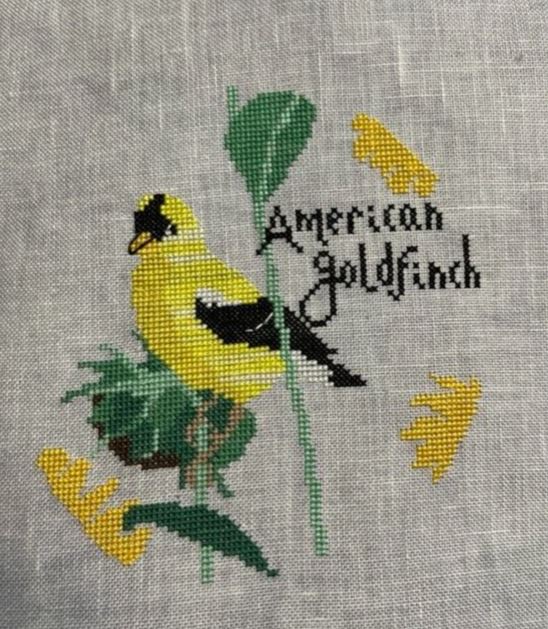 MeryEllen B American Goldfinch Lindy Stitches
