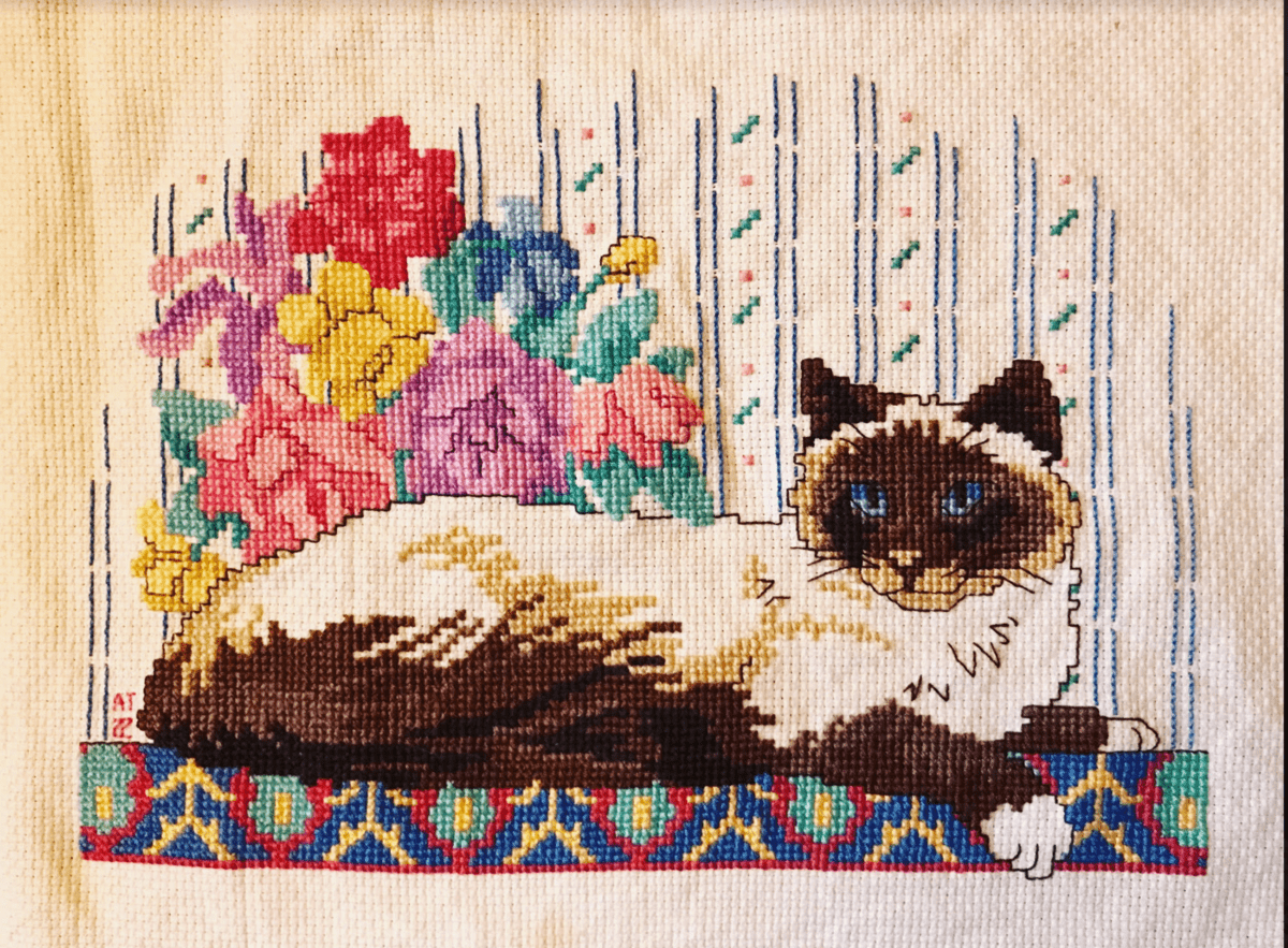 Anna T Contented Cat Stitchables